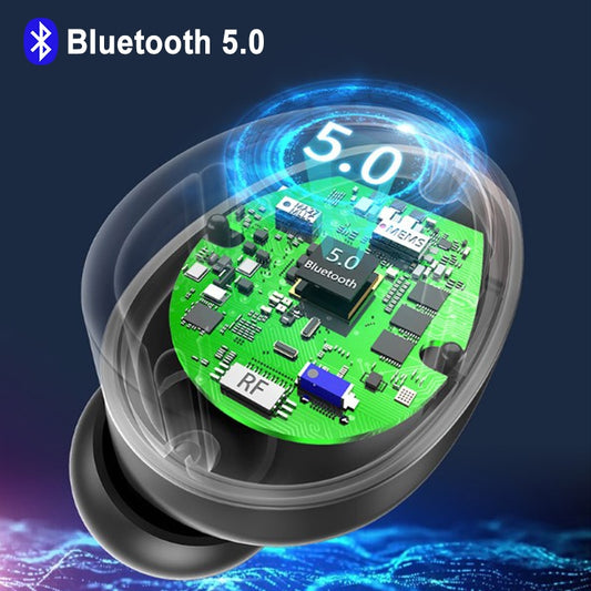 Fones de ouvido Bluetooth Estéreo com Caixa de Carregamento e display led