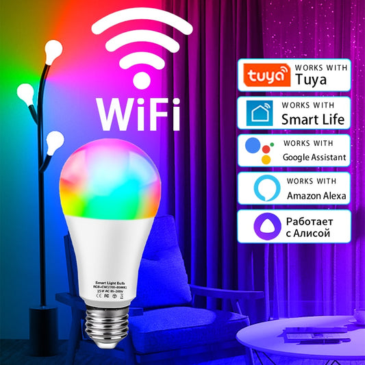 Lâmpada Inteligente para Casa 15w WiFi