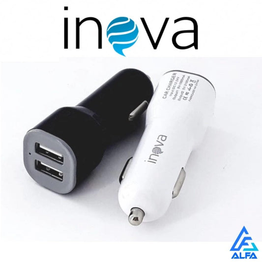 Carregador Inova para Celular Veicular Carro 2 entradas USB Turbo Rápido