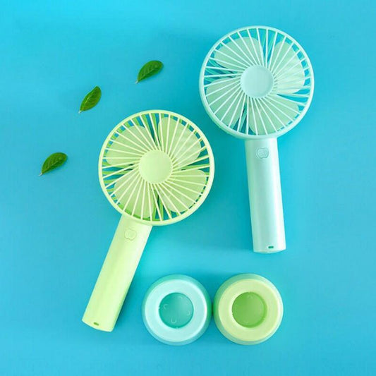 Ventilador Portátil Mini De Mão Mesa Recarregavel Usb Led com cabo