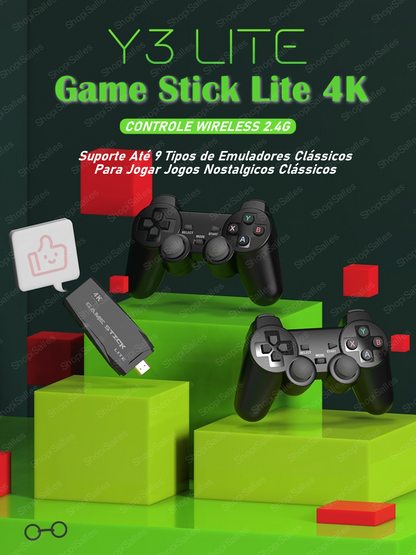 Vídeo Game Retrô Game Stick LITE HDMI 10.000 Jogos 4K