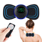 Mini Massageador Elétrico com Display LCD e Controle Remoto