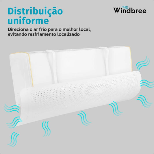 Defletor Universal 90cm p/ Ar Split | Direciona o Fluxo, Fácil Instalação