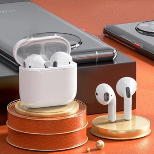 Fone De Ouvido TWS Pro 4 Redução De Ruído Sem Fio Bluetooth Compatível 5.0 À Prova Dágua Microfone Estéreo Para Xiaomi iPhone