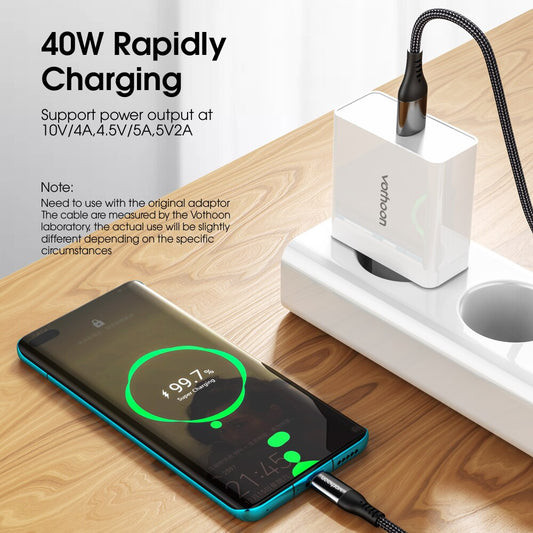 Cabo para Celular USB 5A Tipo C 40W