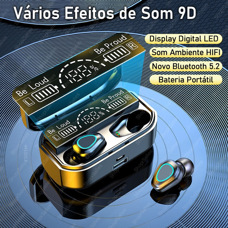 Fone de Ouvido Bluetooth AlphaPod Pro à Prova Dágua