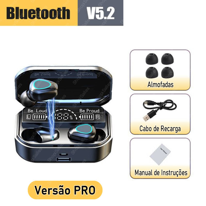 Fone de Ouvido Bluetooth AlphaPod Pro à Prova Dágua