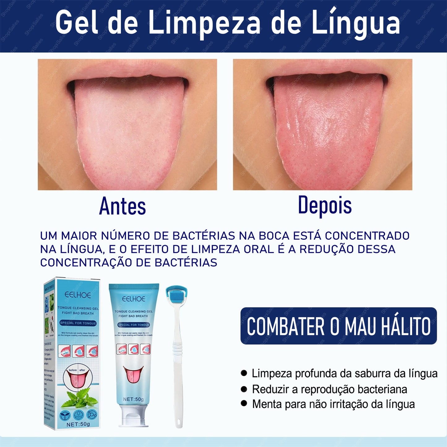 Kit Para Higiene Bucal Hálito Fresco